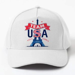 Team USA Olympics 2024 Summer Eiffel Tower Logo Classic Hat-Cap Snapback