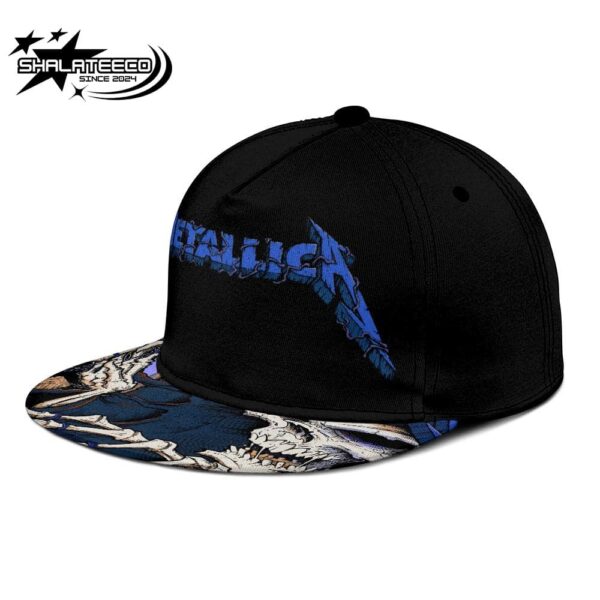 Metallica M72 Chicago IL Night 2 Merch For Soldier Field On August 9 2024 M72 North American Tour 2024 Skeleton Graves Artwork Snapback