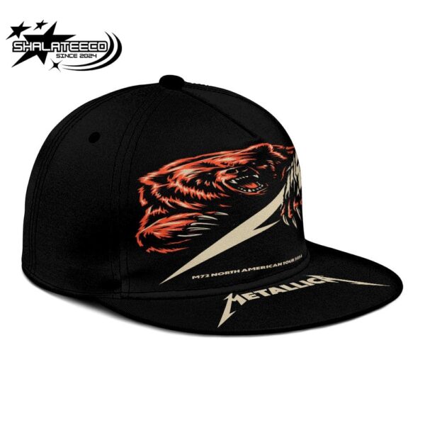 Metallica M72 Chicago Pop Up Shop Merch For Chicago IL On On August 9 And 11 At Soldier Field M72 North American Tour 2024 The Bear Artwork Snapback