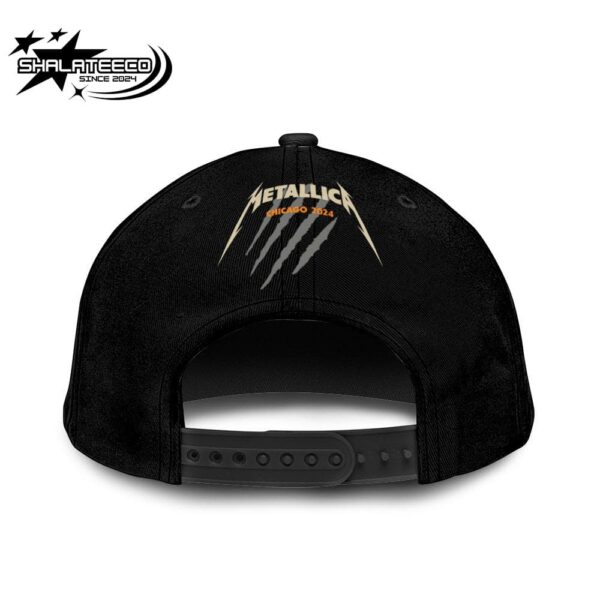 Metallica M72 Chicago Pop Up Shop Merch For Chicago IL On On August 9 And 11 At Soldier Field M72 North American Tour 2024 The Bear Artwork Snapback