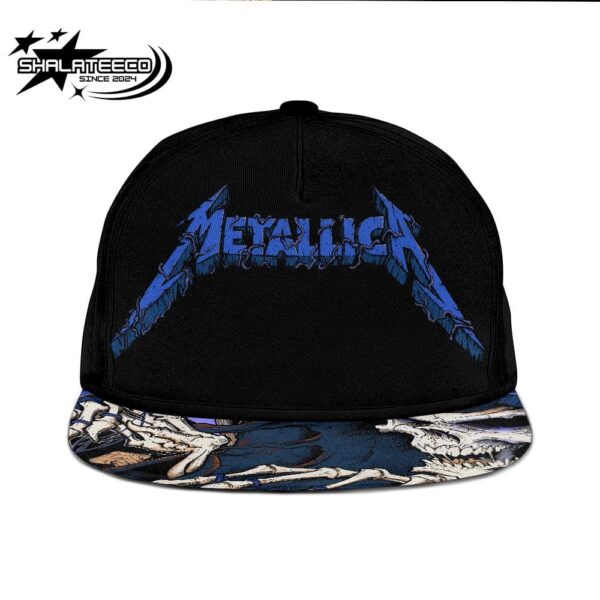 Metallica M72 Chicago IL Night 2 Merch For Soldier Field On August 9 2024 M72 North American Tour 2024 Skeleton Graves Artwork Snapback