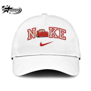 Nike Logo Cars Lightning Mcqueen Embroidery Merchandise Hat-Cap