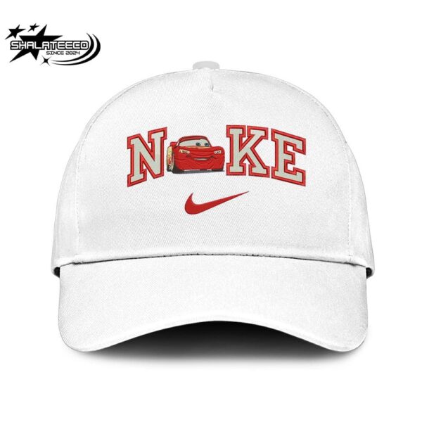 Nike Logo Cars Lightning Mcqueen Embroidery Merchandise Hat-Cap