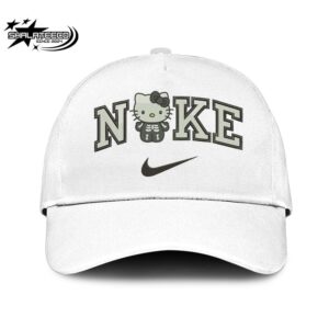 Nike Logo Hello Kitty Skeleton Embroidery Merchandise Hat-Cap