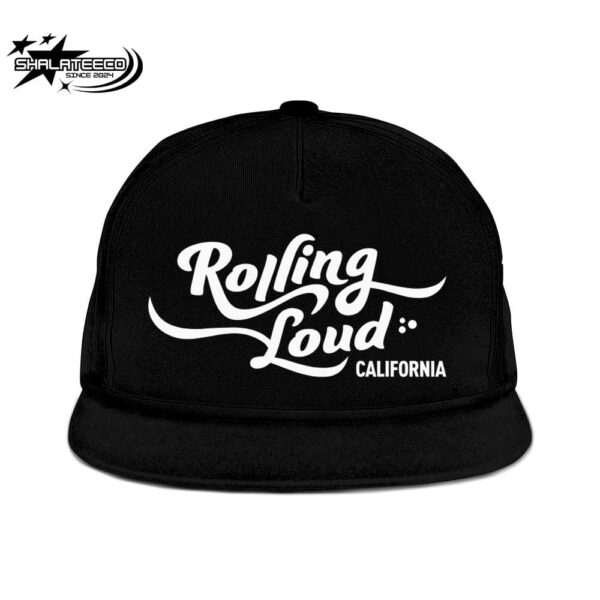 Rolling Loud California Logo 2025 At Holywood Park Frounds Adjacent To Sofi Stadium Hat-Cap Snapback