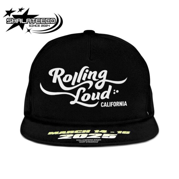 Rolling Loud California On March 14-16 2025 Holywood Park Frounds Adjacent To Sofi Stadium Hat-Cap Snapback