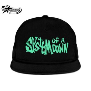 System Of A Down Turquoise Logo Snapback