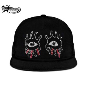 The Embroidered Eyes Hat By Alice Cooper Hat-Cap Snapback