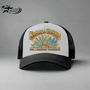 Vintage Kamala Harris For A Brighter Tomorrow Trucker Hat