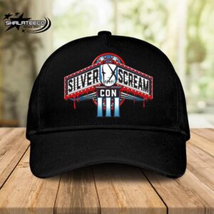 The Silver Scream Con 3 2024 Merch Hat-Cap Logo On Saturday September 14th At The Palladium Outdoors Worcester Ma